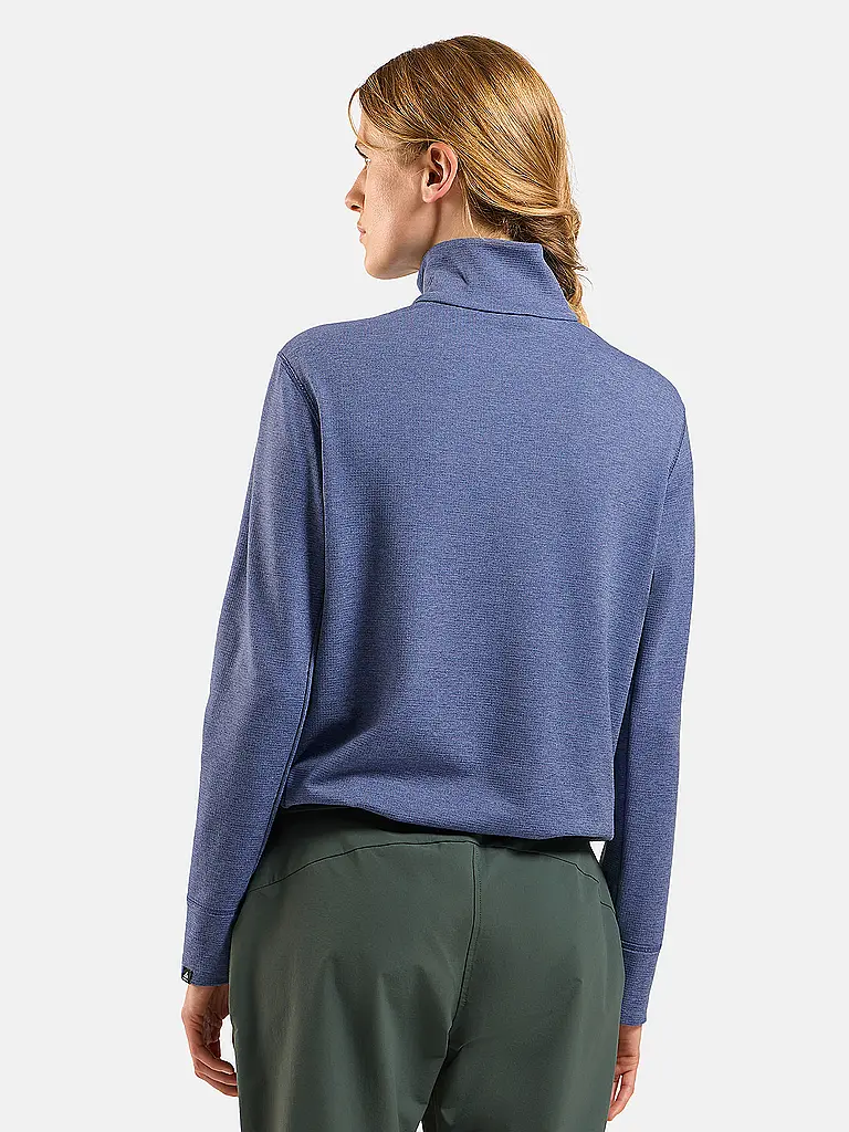 ODLO | Damen Langlauf Pullover Grid Fleece | lila