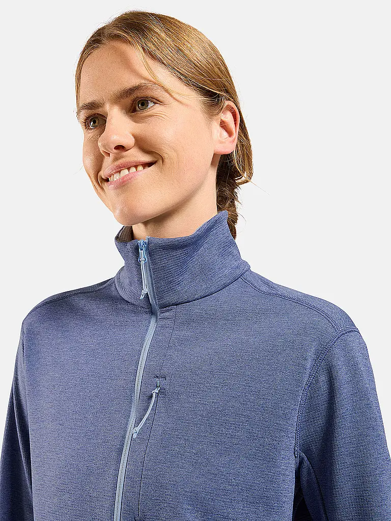 ODLO | Damen Langlauf Pullover Grid Fleece | lila