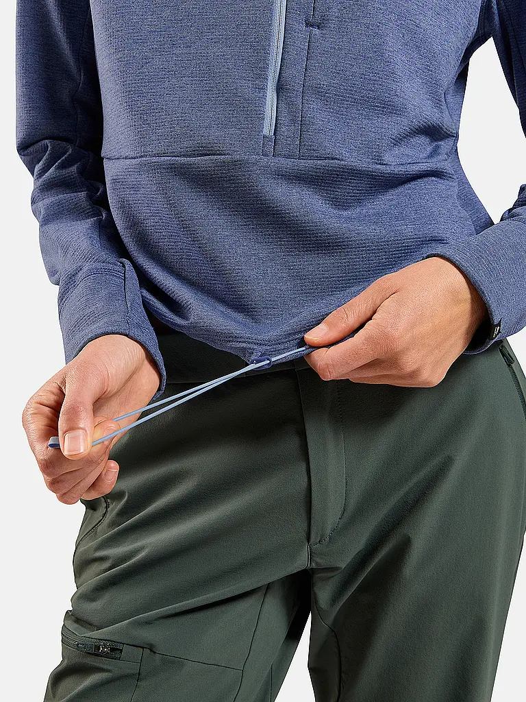 ODLO | Damen Langlauf Pullover Grid Fleece | lila