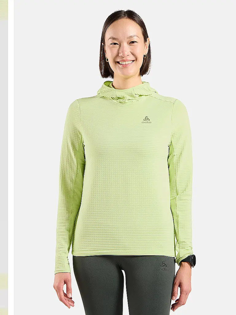 ODLO | Damen Laufhoodie Essential Thermal | gelb