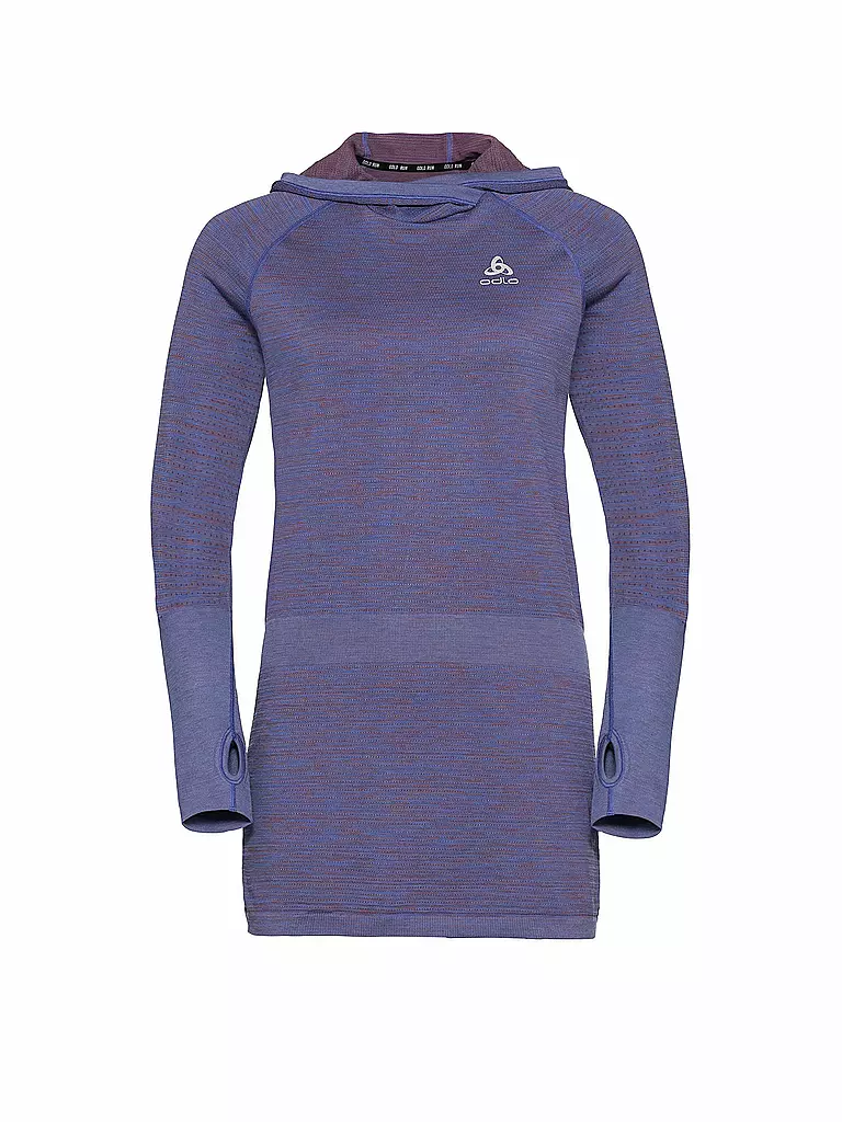 ODLO | Damen Laufhoodie Millennium Yakwarm | blau