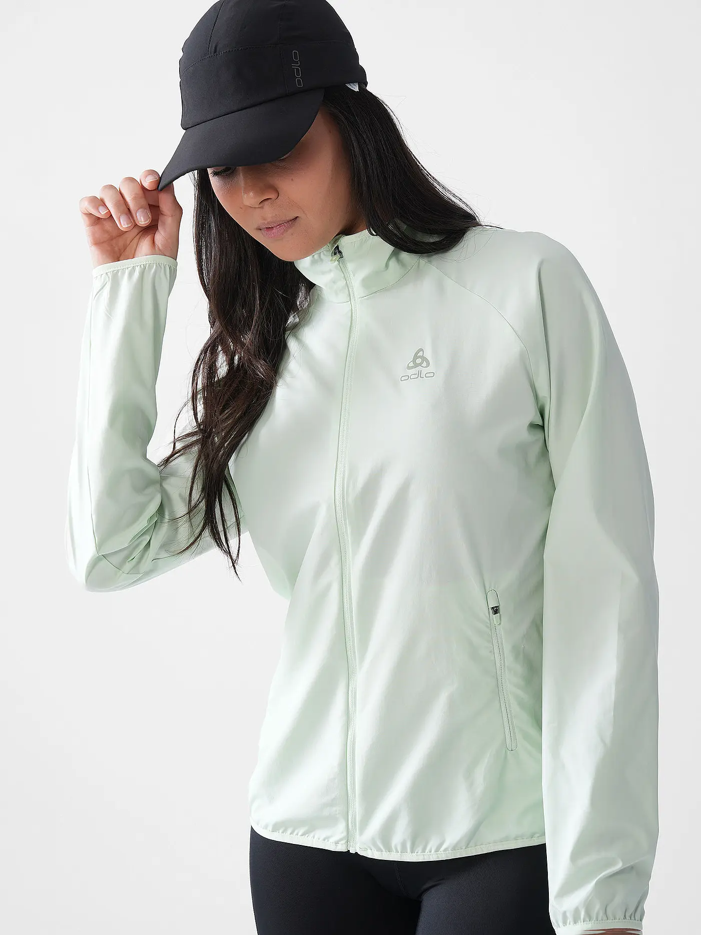 ODLO | Damen Laufjacke Essential Light | hellgrün