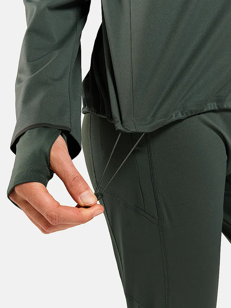 ODLO | Damen Laufjacke Zeroweight Pro Warm Reflective | dunkelgrün