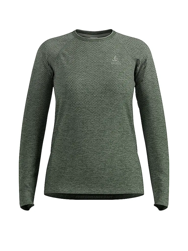 ODLO | Damen Laufshirt Essentials Seamless | Olive