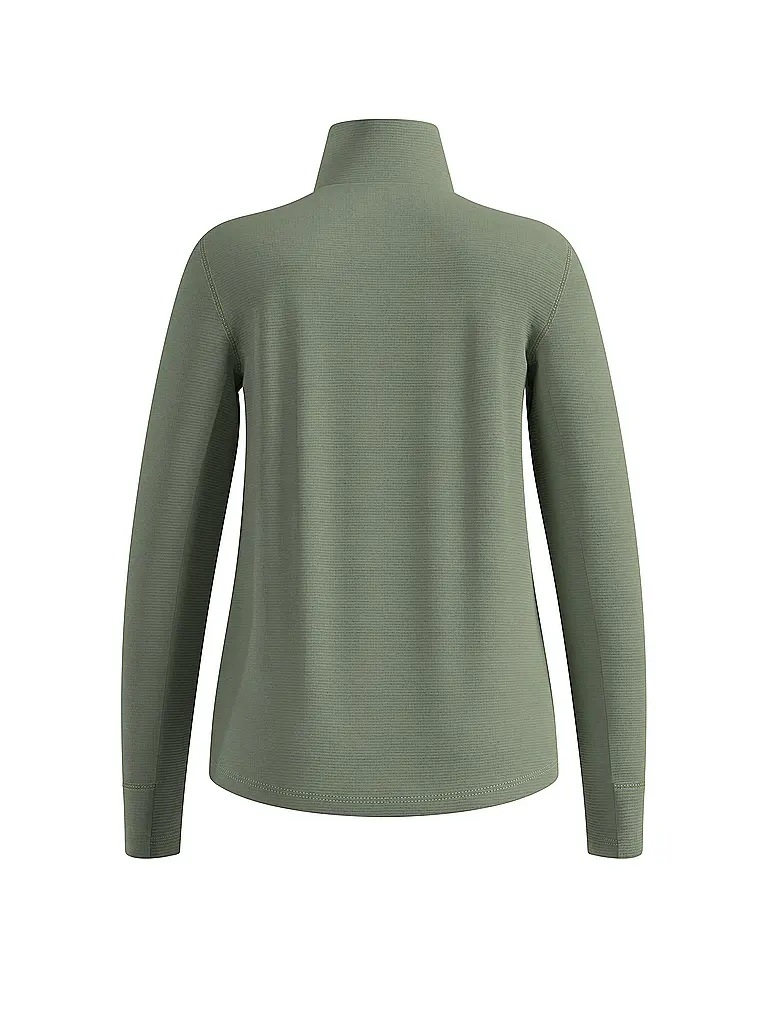 ODLO | Damen Laufshirt Zip Grid Fleece | 