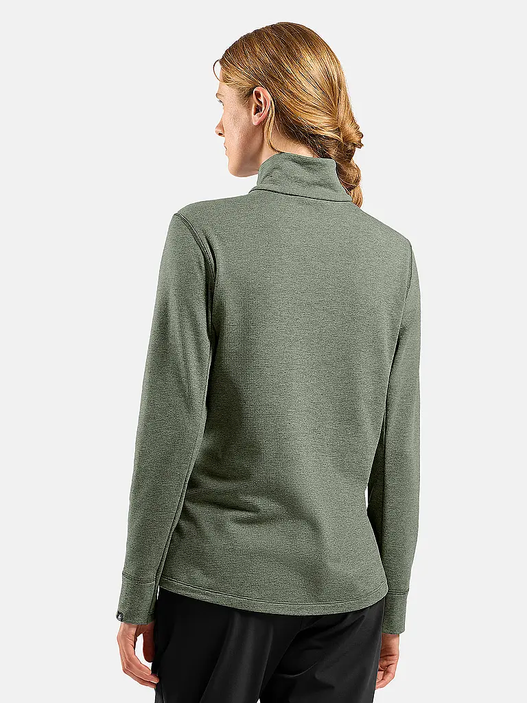ODLO | Damen Laufshirt Zip Grid Fleece | 