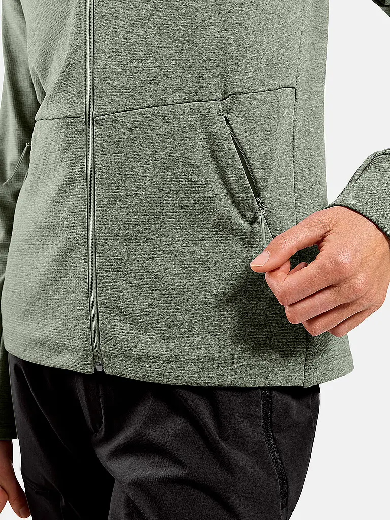 ODLO | Damen Laufshirt Zip Grid Fleece | 