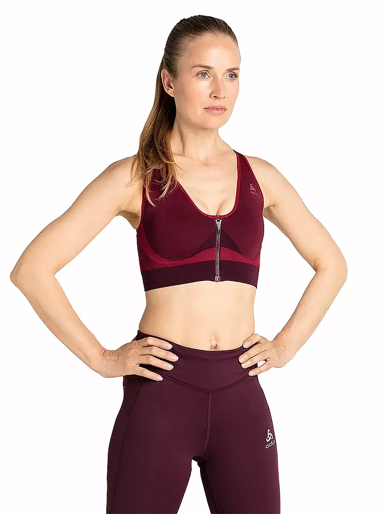 ODLO | Damen Sport-BH Seamless High Support | rot