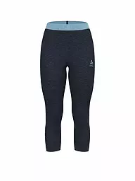 ODLO | Damen Unterzieh Tight Revelstoke Performance Wool Warm 3/4 | dunkelblau