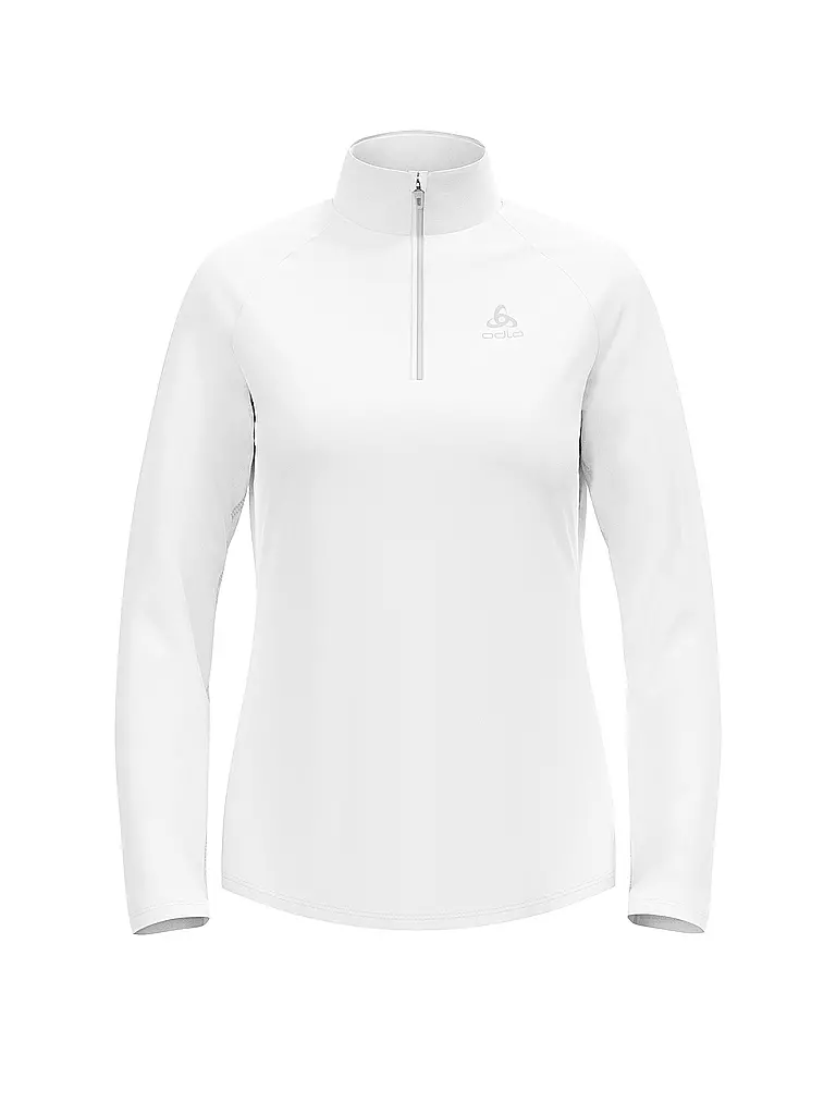 ODLO | Damen Unterzieh Zipshirt Besso Mid Layer | weiss