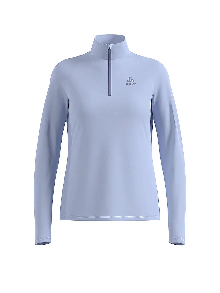 ODLO | Damen Unterzieh Zipshirt Besso Mid Layer | hellblau