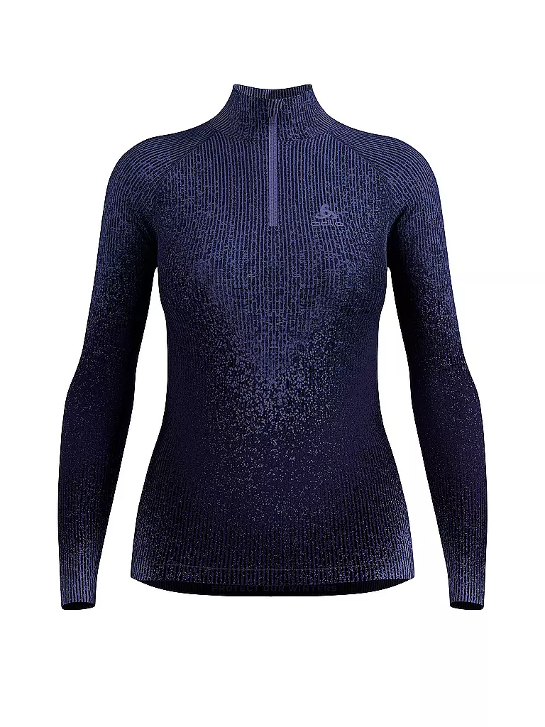 ODLO | Damen Unterzieh Zipshirt Blackcomb | lila