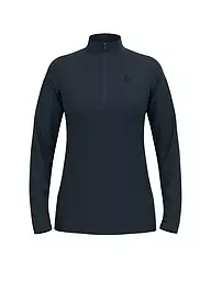 ODLO | Damen Unterzieh Zipshirt Essential Light | dunkelblau