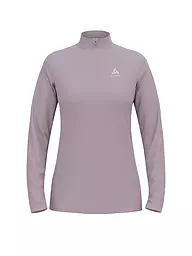 ODLO | Damen Unterzieh Zipshirt Essential Light | grau
