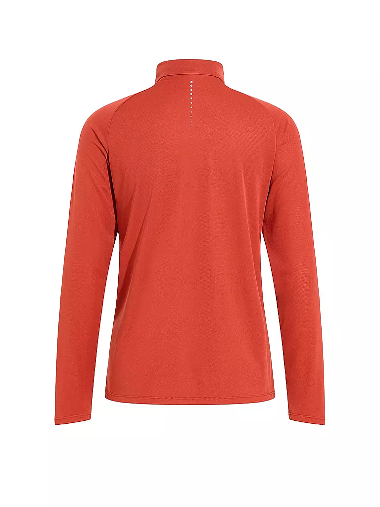 ODLO | Damen Unterzieh Zipshirt Essentials Ceramiwarm | orange