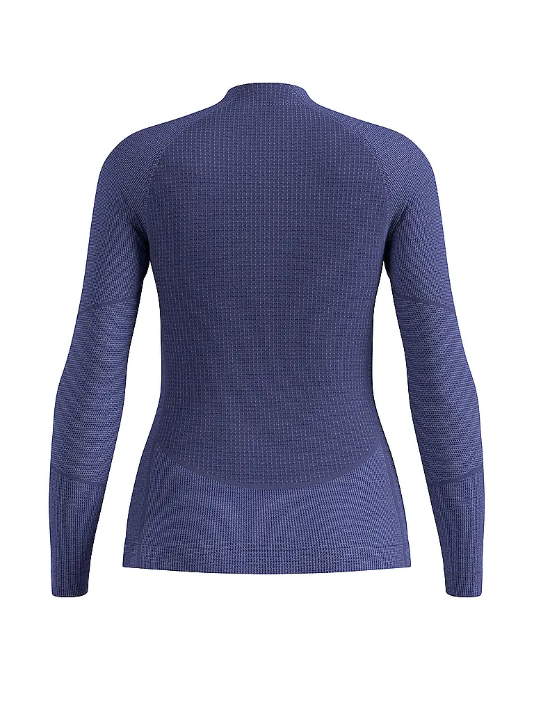 ODLO | Damen Unterziehshirt Natural Merino 260 1/2 Zip | blau