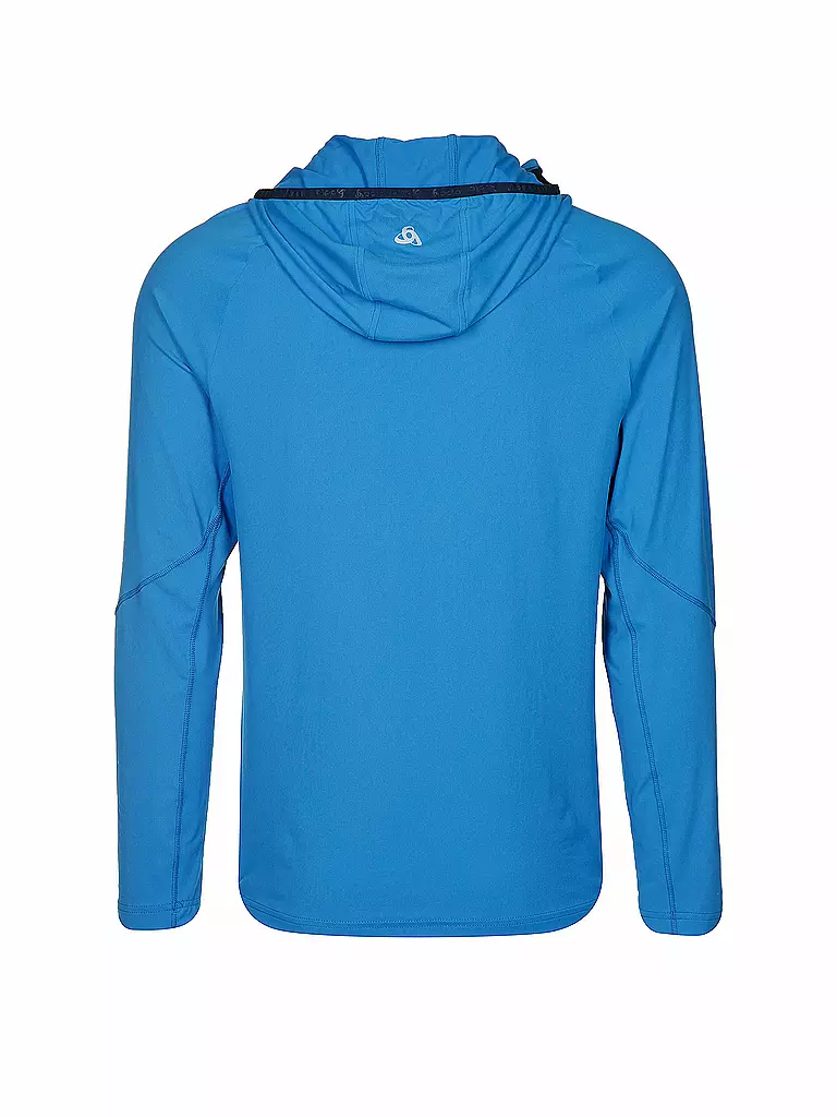 ODLO | Herren Kapuzen-Laufshirt 1/2 Sillian | blau