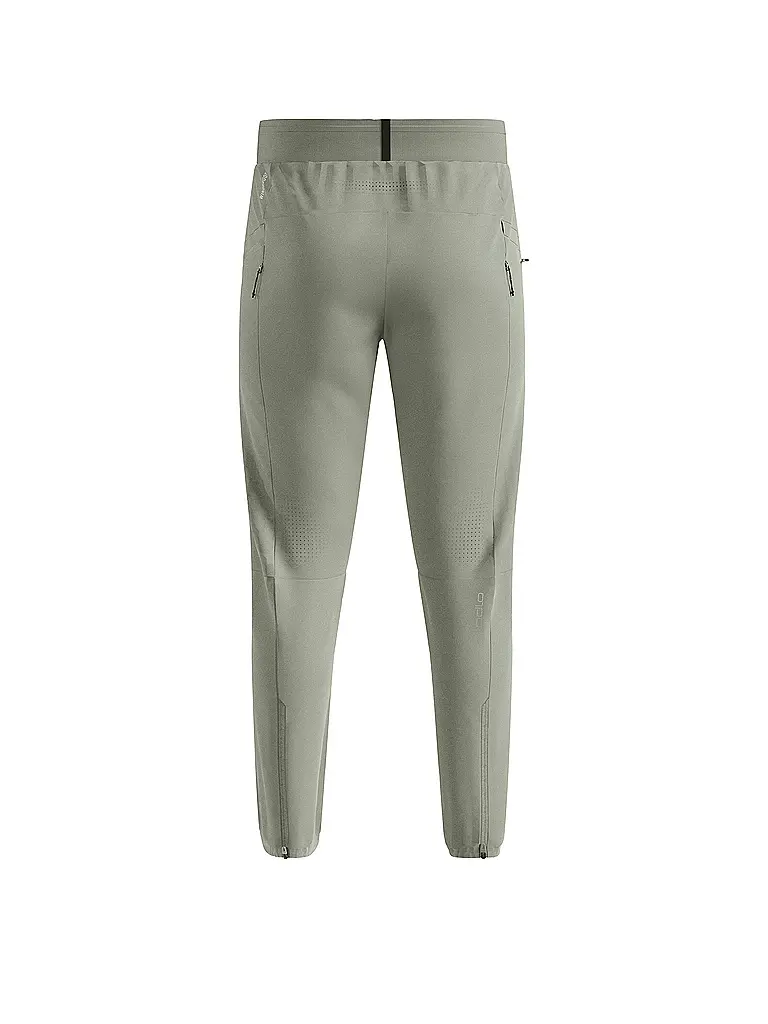 ODLO | Herren Langlaufhose Zeroweight Pro Windproof Warm | olive