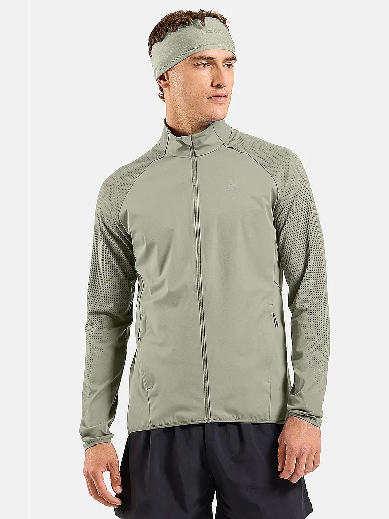 ODLO | Herren Laufjacke Zeroweight Warm Hybrid | olive