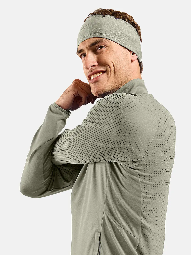 ODLO | Herren Laufjacke Zeroweight Warm Hybrid | olive