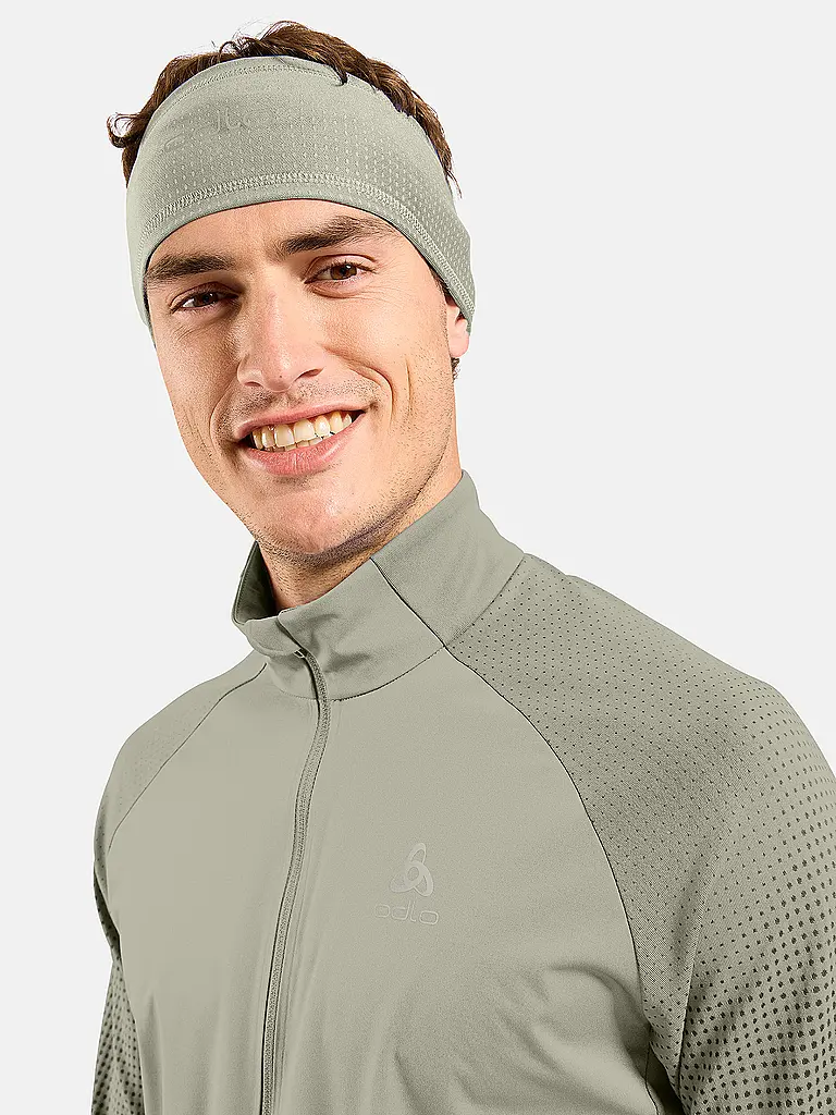 ODLO | Herren Laufjacke Zeroweight Warm Hybrid | olive
