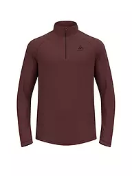 ODLO | Herren Unterzieh Zipshirt Besso Mid Layer | braun
