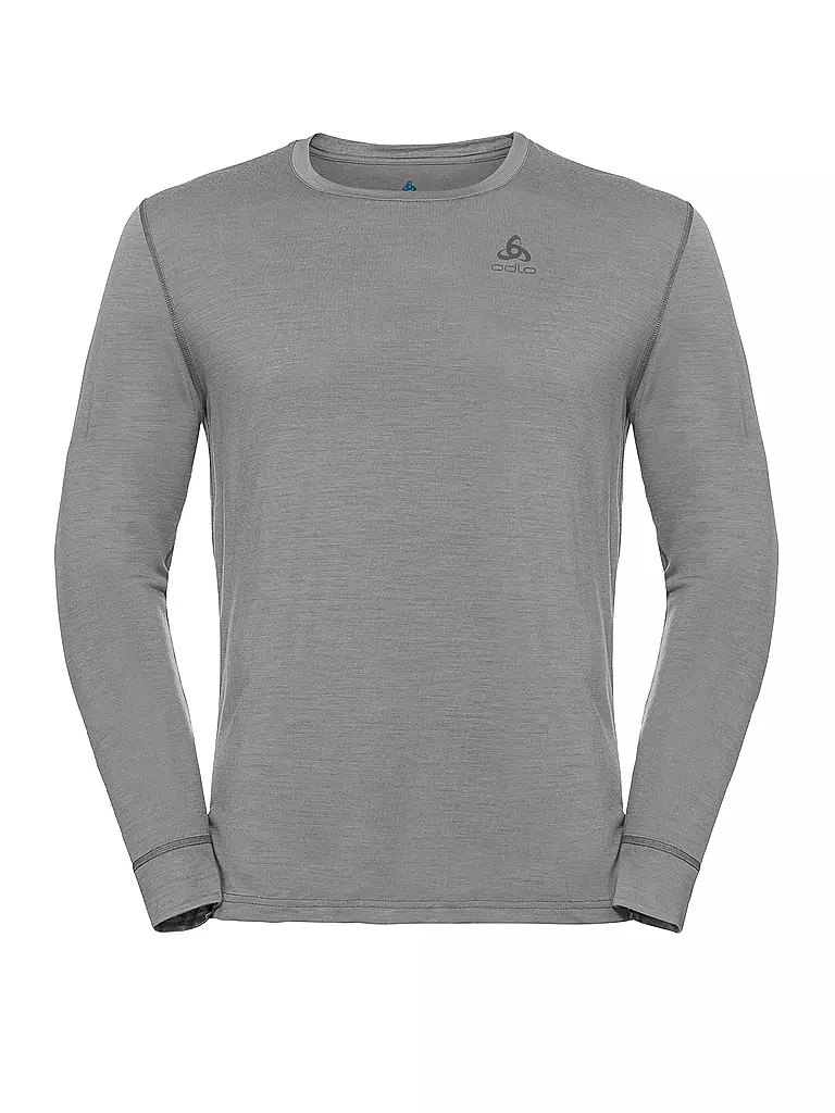 ODLO | Herren Unterziehshirt Natural 100% Merino Warm | grau