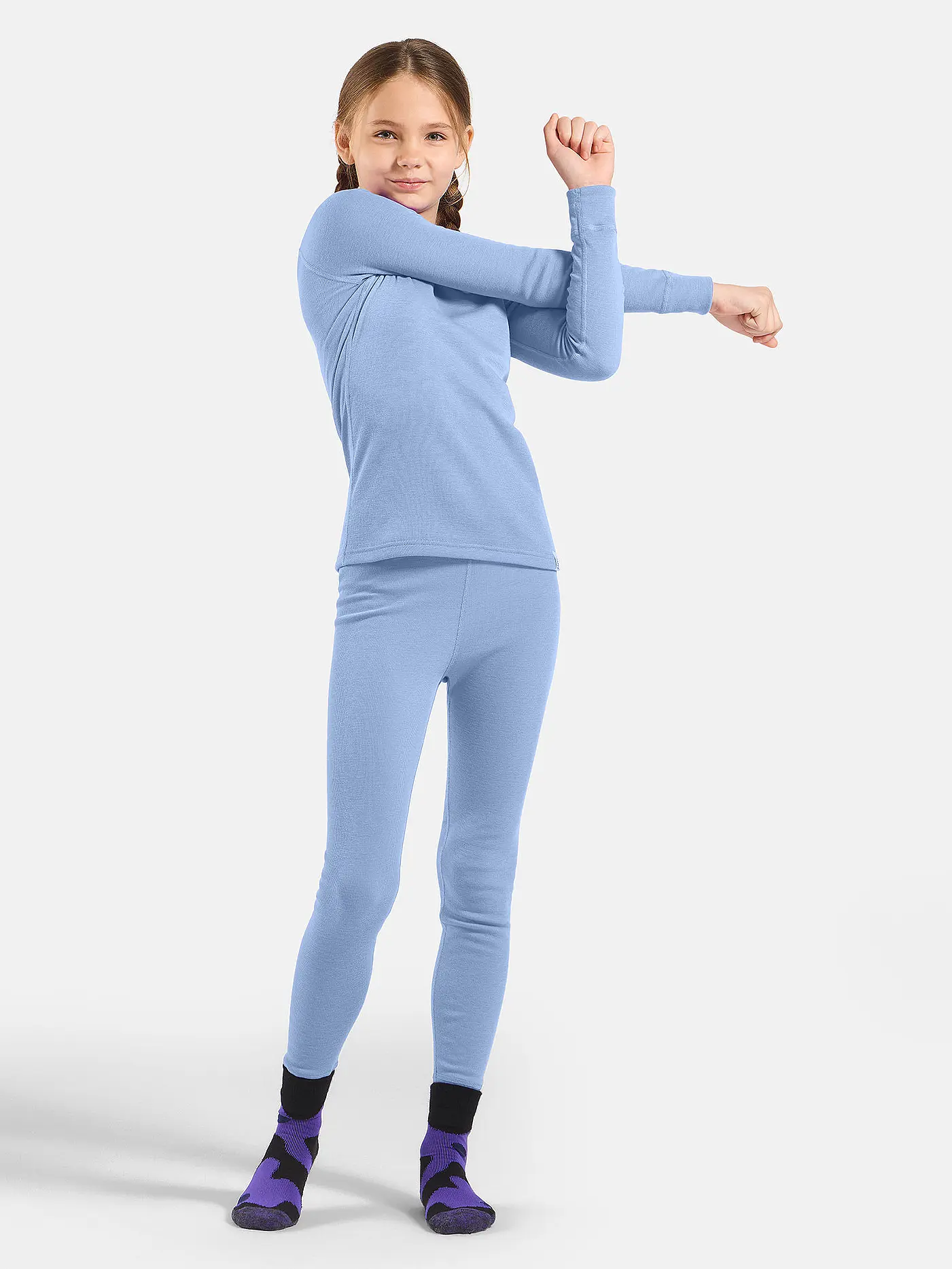 ODLO | Kinder Unterziehshirt Active Warm | hellblau
