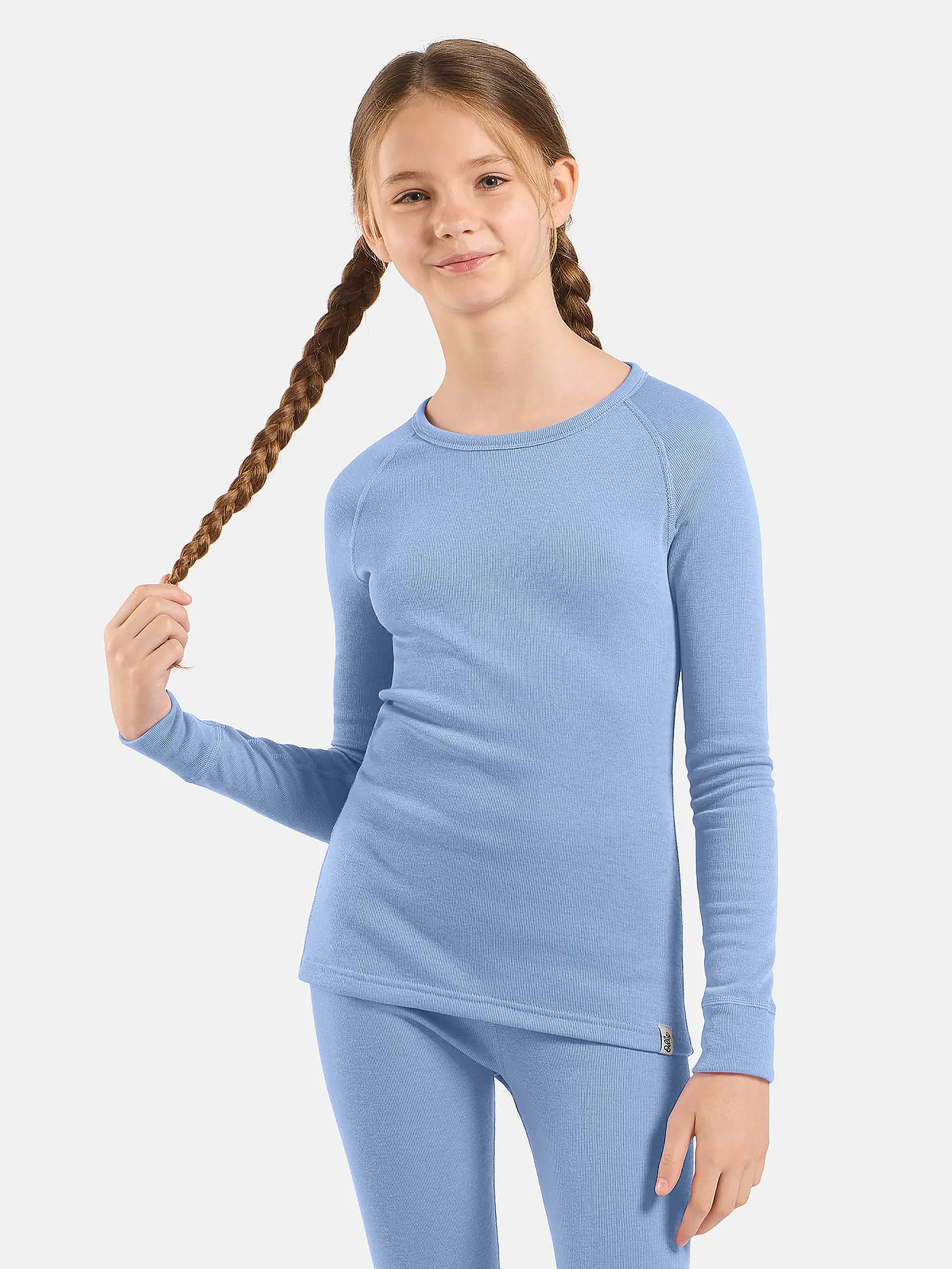 ODLO | Kinder Unterziehshirt Active Warm | hellblau