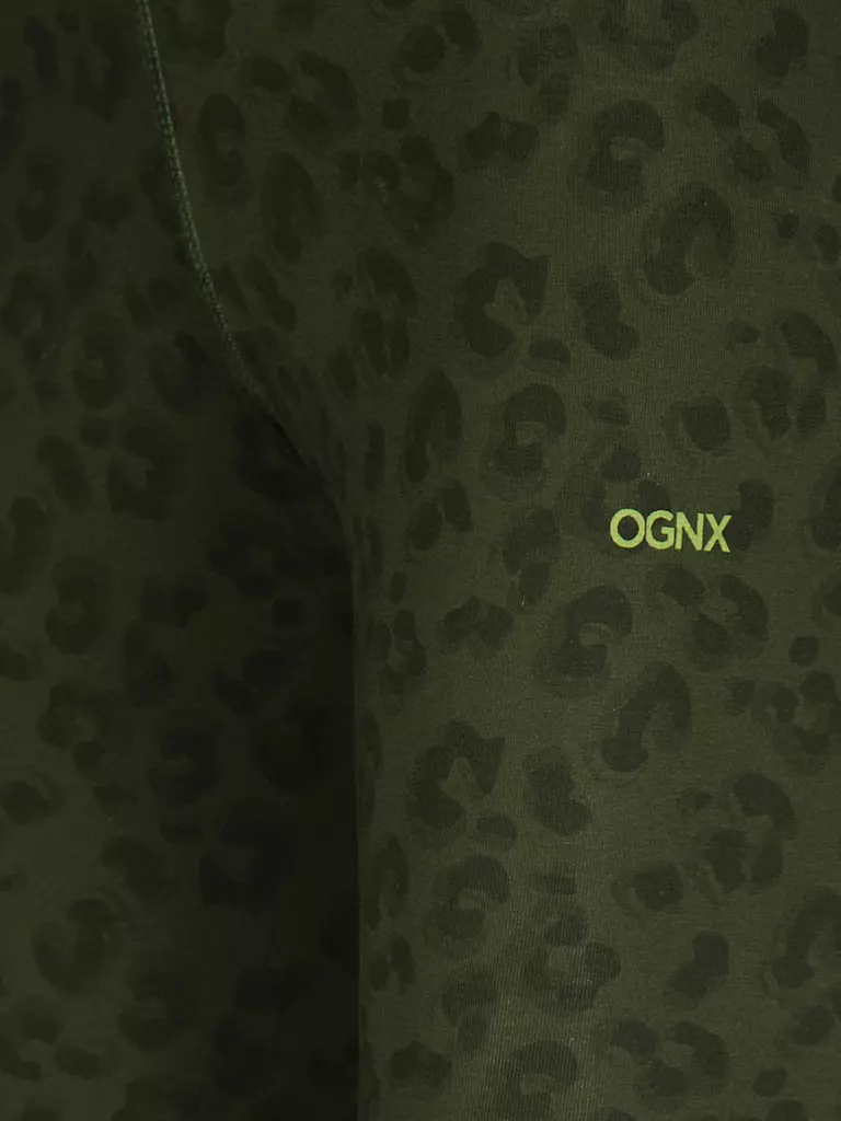 OGNX | Damen Yogatight Leopard | olive