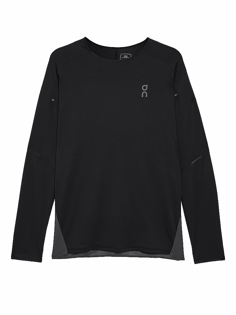 On ON Herren Laufshirt Performance Long-T schwarz | S, schwarz