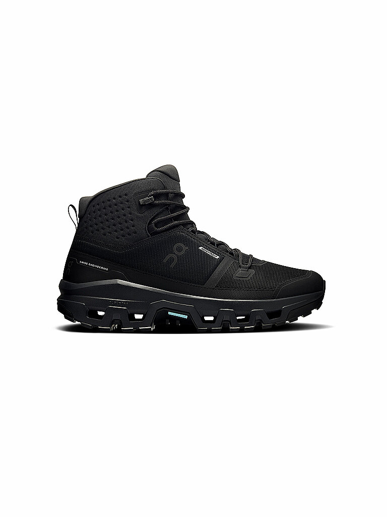 On ON Herren Wanderschuhe Cloudrock Mid WP schwarz | 47 1/2, schwarz