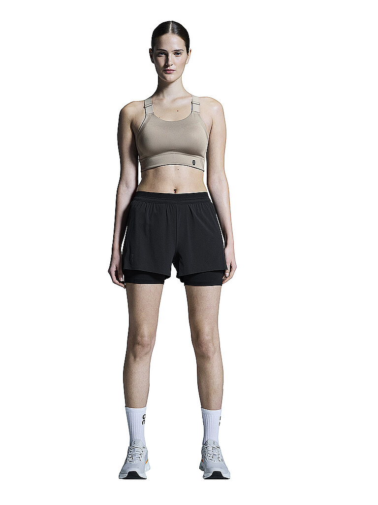 ON Damen Laufshorts 2in1 3 Performance schwarz | S