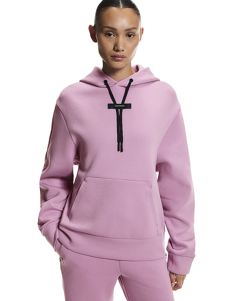On ON Damen Laufhoodie Focus Tech rosa | XS, rosa