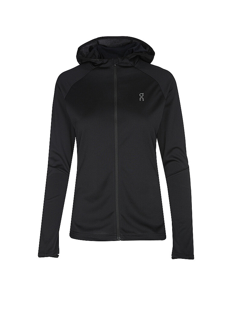 On ON Damen Laufjacke Climate Hoodie schwarz | XS, schwarz