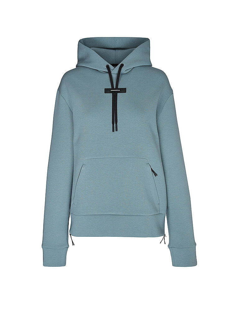 On ON Damen Laufhoodie Focus Tech petrol | XS, petrol