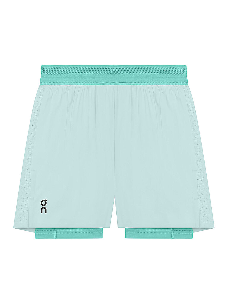 ON Damen Laufshort 2in1 3 Performance hellblau | L