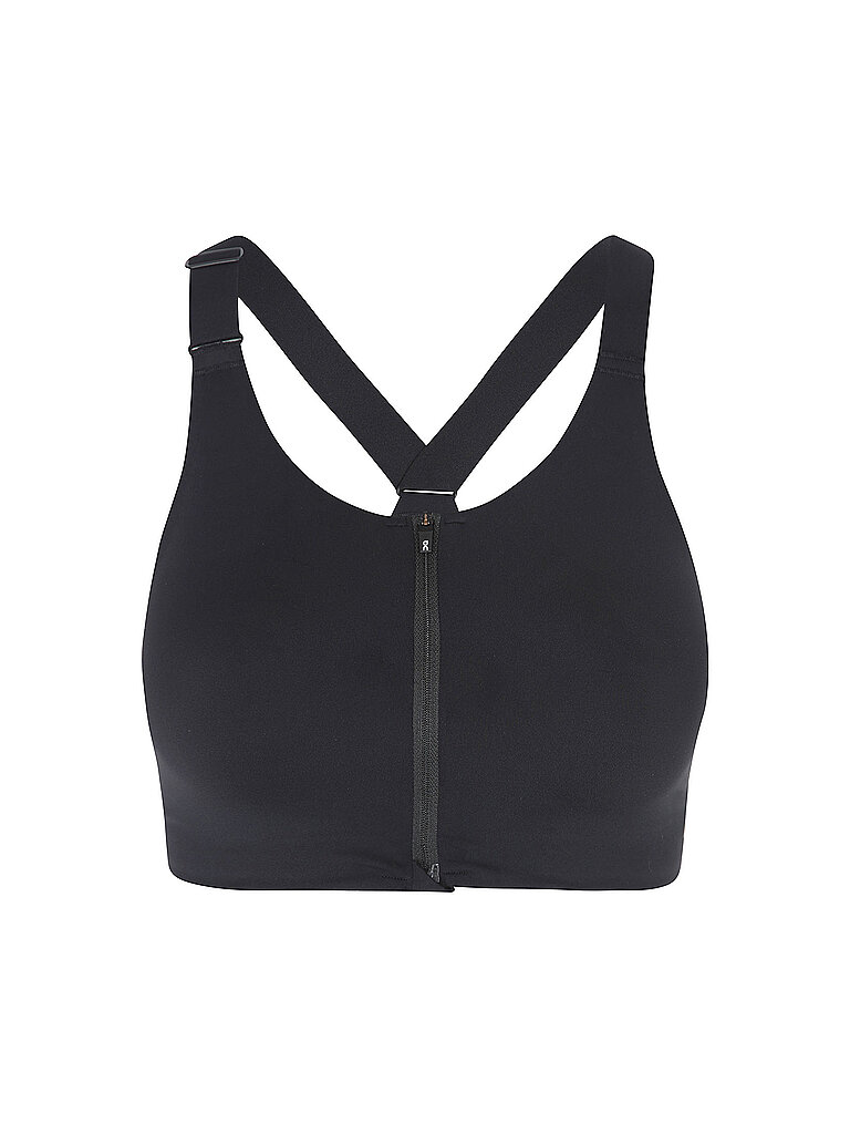 On ON Damen Sport-BH Endruance High Support mit Zip schwarz | S, schwarz