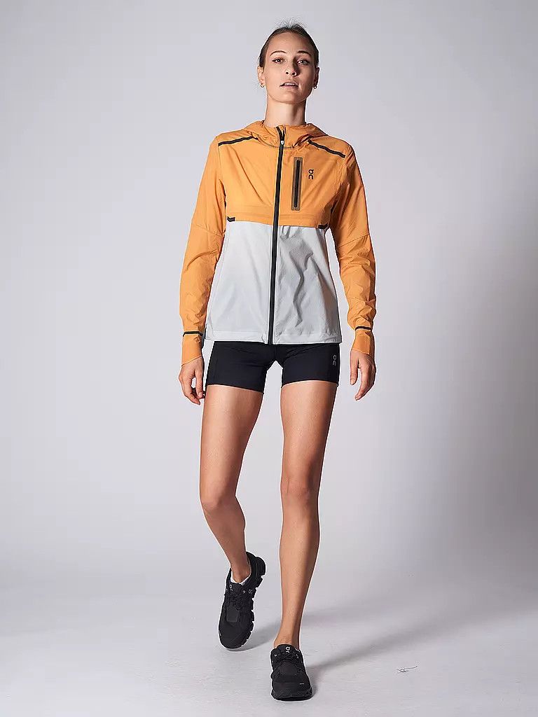 ON | Damen Laufjacke Weather | orange