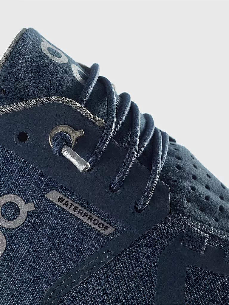 ON | Damen Laufschuh The Cloud Waterproof STORM LUNAR | blau