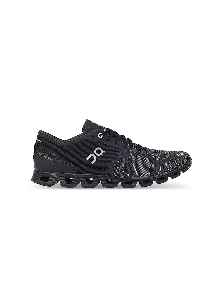 ON | Damen Laufschuh The Cloud X BLACK / ASPHALT | schwarz