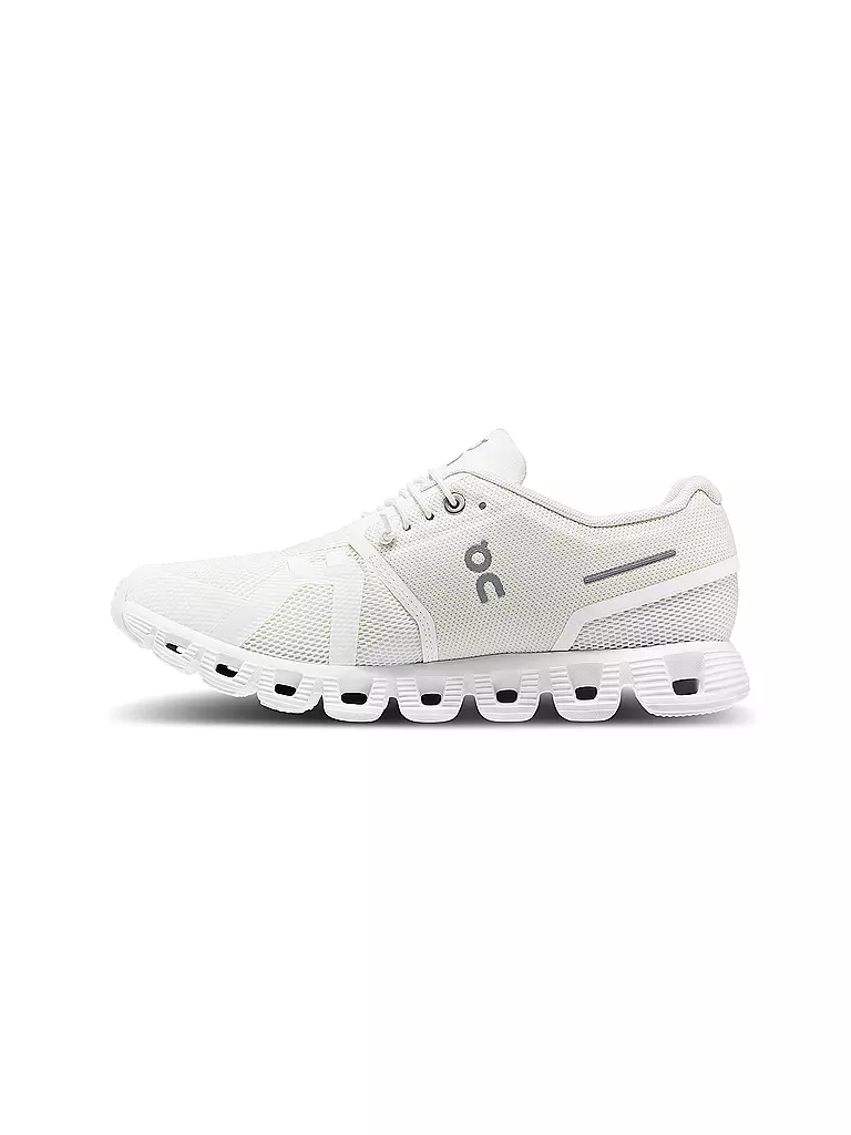 ON | Damen Laufschuhe Cloud 5 UNDYED WHITE | weiss