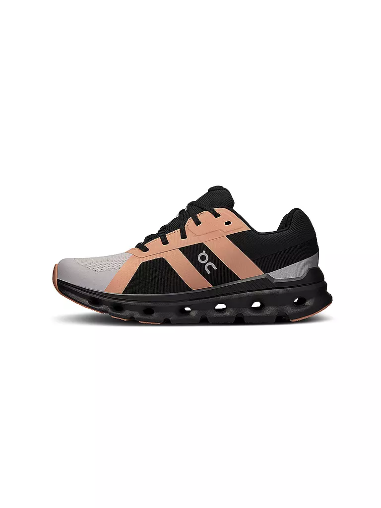 ON | Damen Laufschuhe Cloudrunner Waterproof FADE BLACK | lila