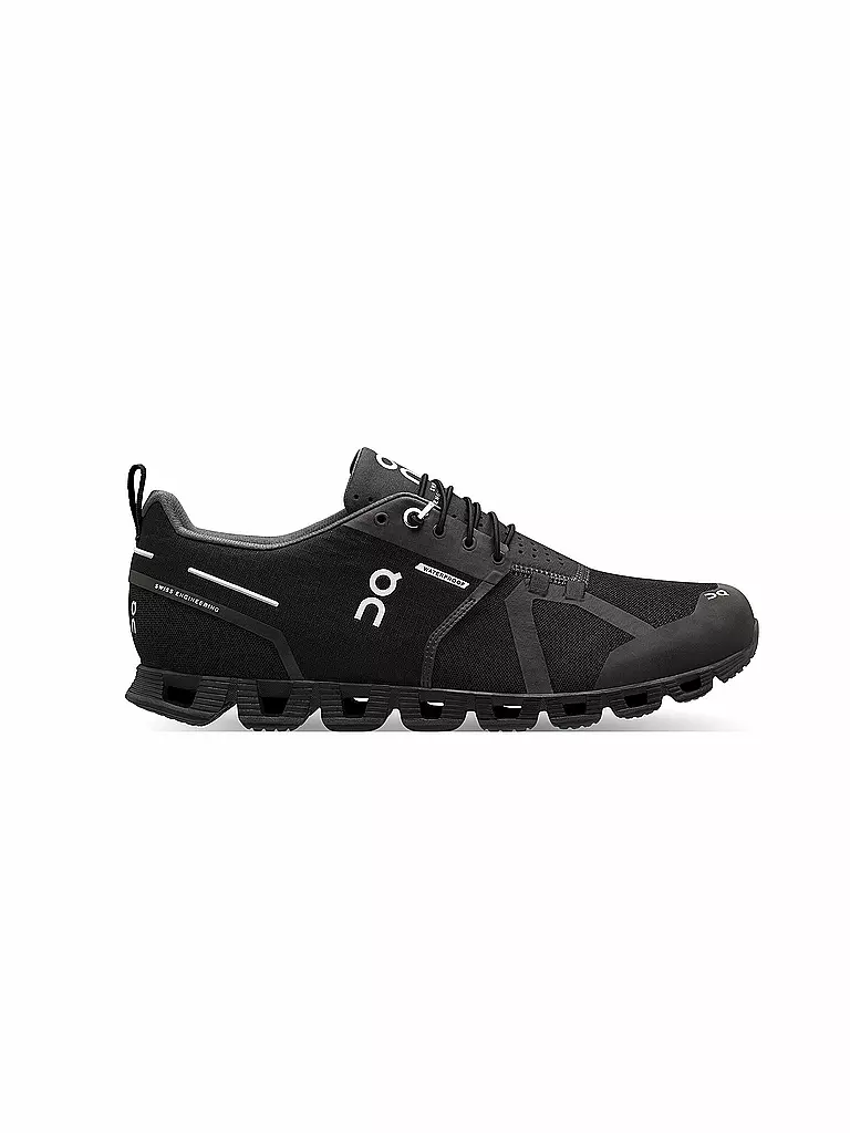 ON | Damen Laufschuhe The Cloud Waterproof BLACK LUNAR | schwarz