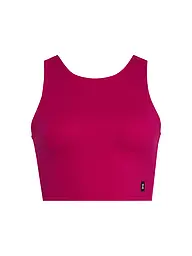 ON | Damen Laufshirt Core 2in1 Crop | dunkelrot