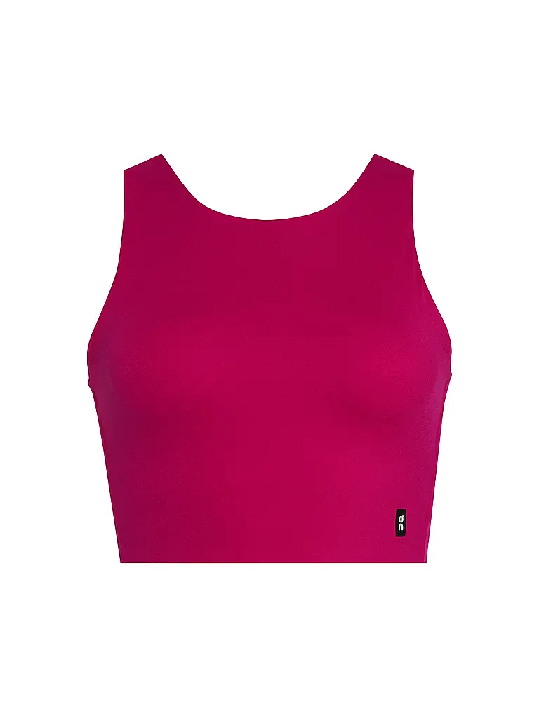 ON | Damen Laufshirt Core 2in1 Crop | dunkelrot