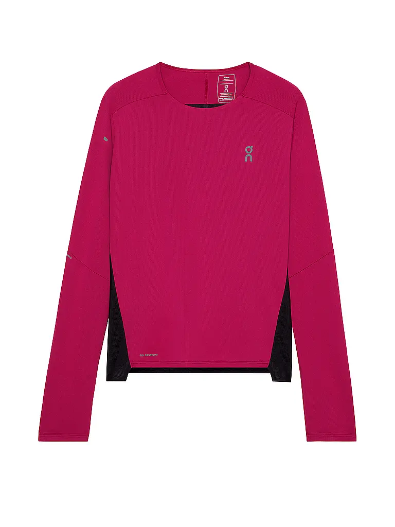 ON | Damen Laufshirt Performance Long-T | dunkelrot