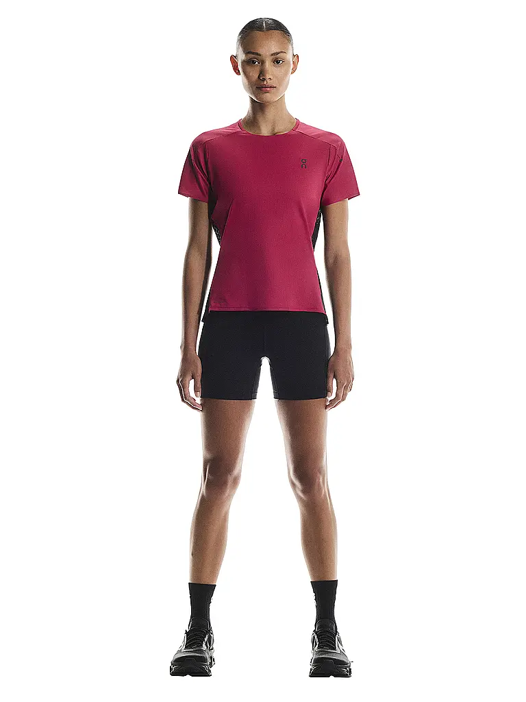 ON | Damen Laufshirt Performance-T | dunkelrot