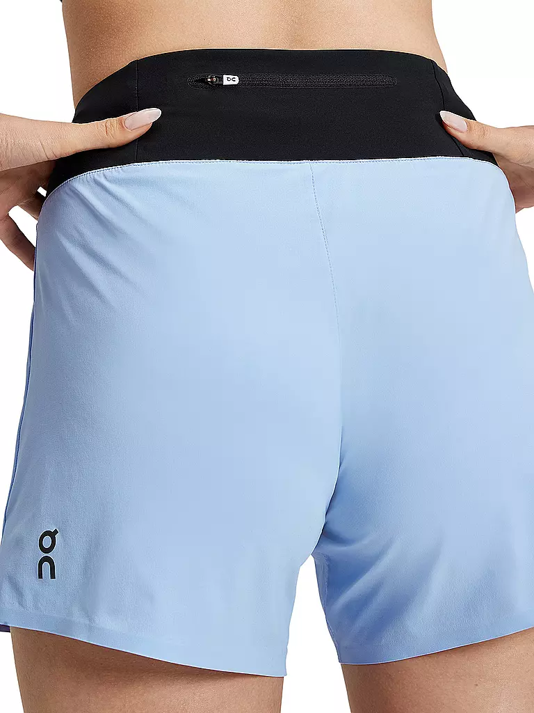 ON | Damen Laufshort 5" Running | hellblau