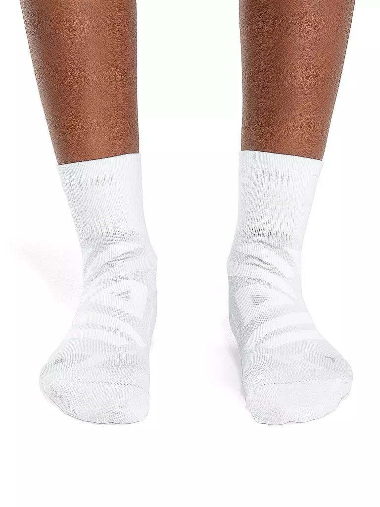 ON | Damen Laufsocken Performance Mid | weiss